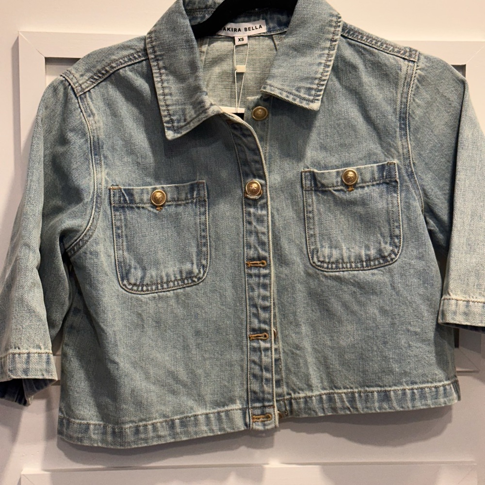 Light Wash Denim Jacket - Kids